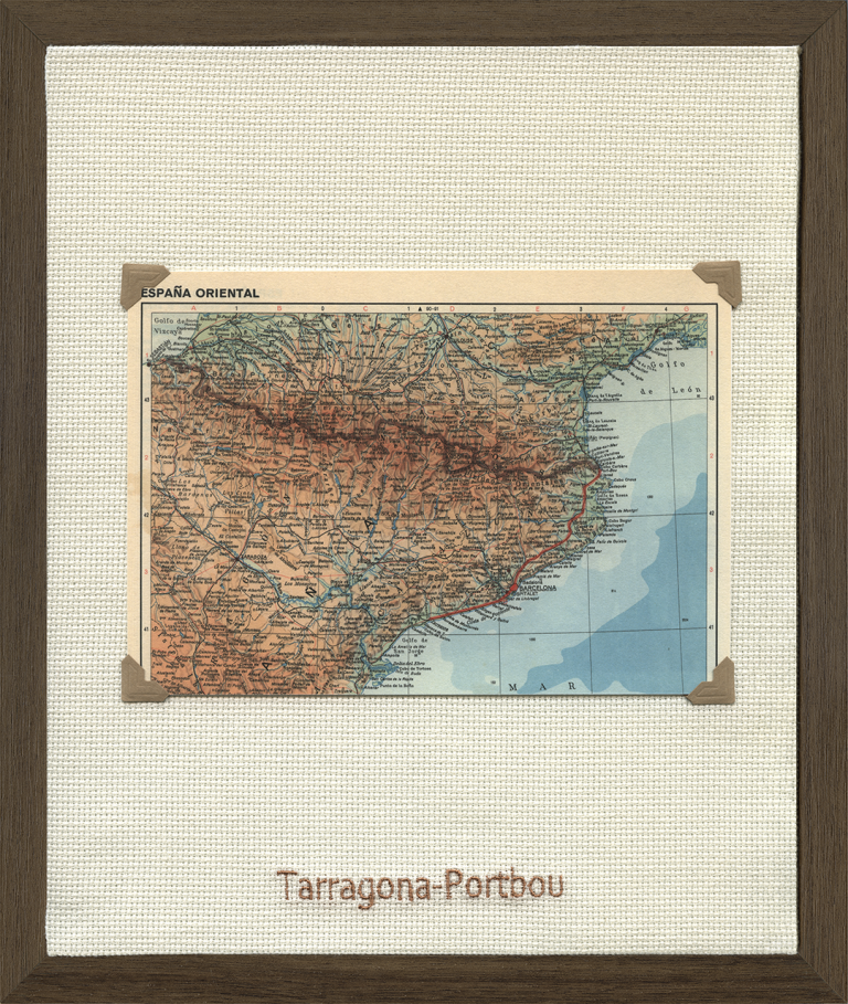Mapa Tarragona Portbou